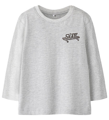 Name It Bluse - NmmBertram - Light Grey Melange