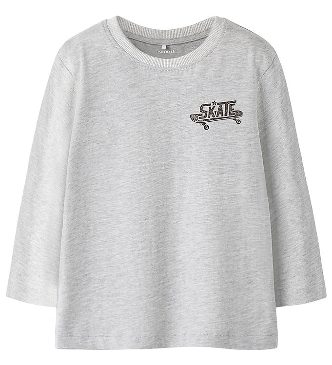 Name It Bluse - NmmBertram - Light Grey Melange