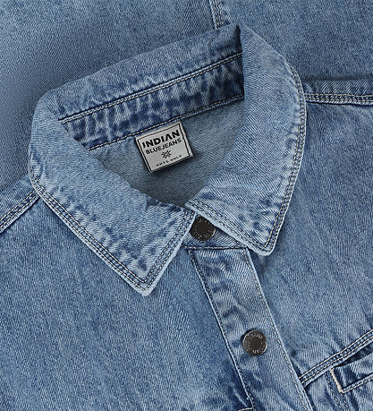 Indian Blue Jeans Kjole - Used Light Denim