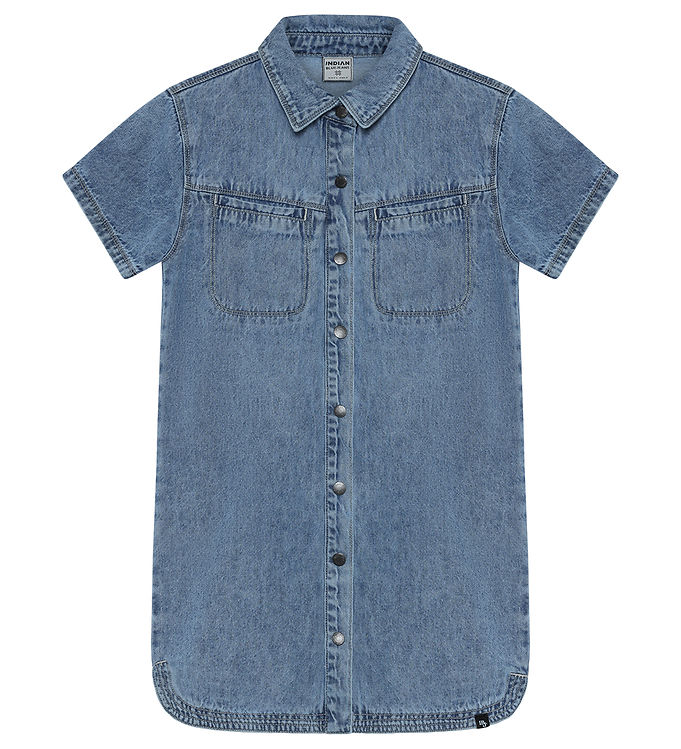 Indian Blue Jeans Kjole - Used Light Denim