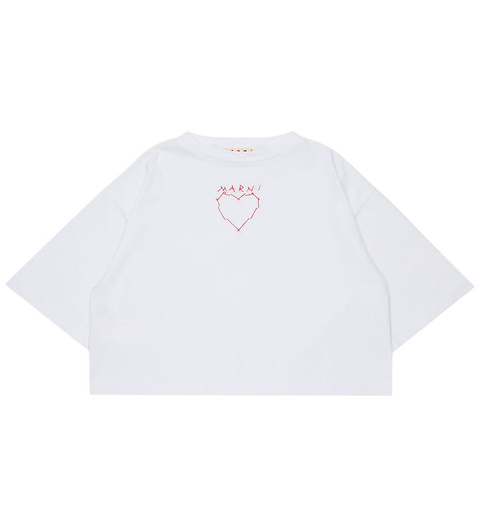 Marni T-Shirt - Cropped - Hvid