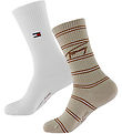 Tommy Hilfiger Socks - 2-Pack - Sand/White