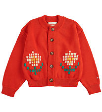 Bobo Choses Cardigan - Strik - Pixel Daisy - Rød