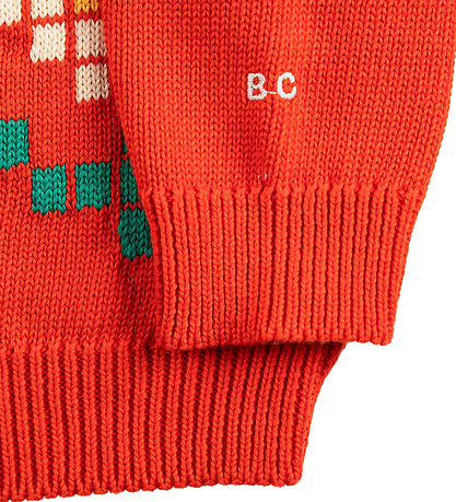 Bobo Choses Cardigan - Strik - Pixel Daisy - Rød