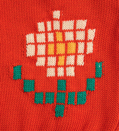 Bobo Choses Cardigan - Strik - Pixel Daisy - Rød