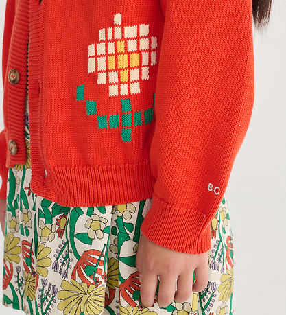 Bobo Choses Cardigan - Strik - Pixel Daisy - Rød