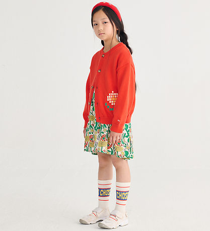 Bobo Choses Cardigan - Strik - Pixel Daisy - Rød
