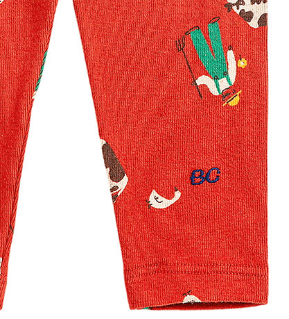 Bobo Choses Leggings - Farm Adventure - Rød