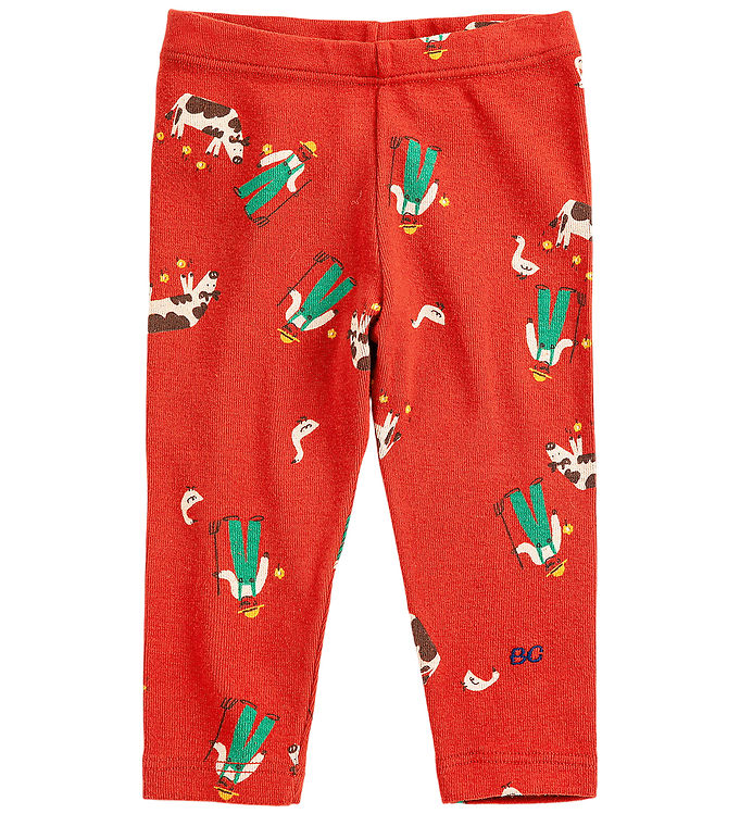 Bobo Choses Leggings - Farm Adventure - Rød
