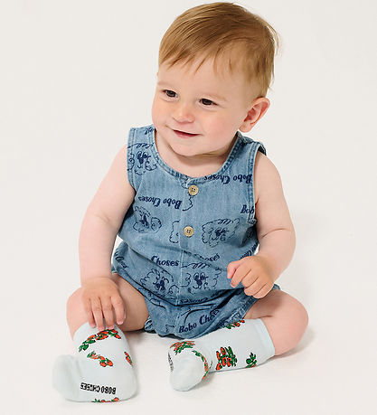 Bobo Choses Buksedragt - Denim - Pickle The Dog - Light Blue