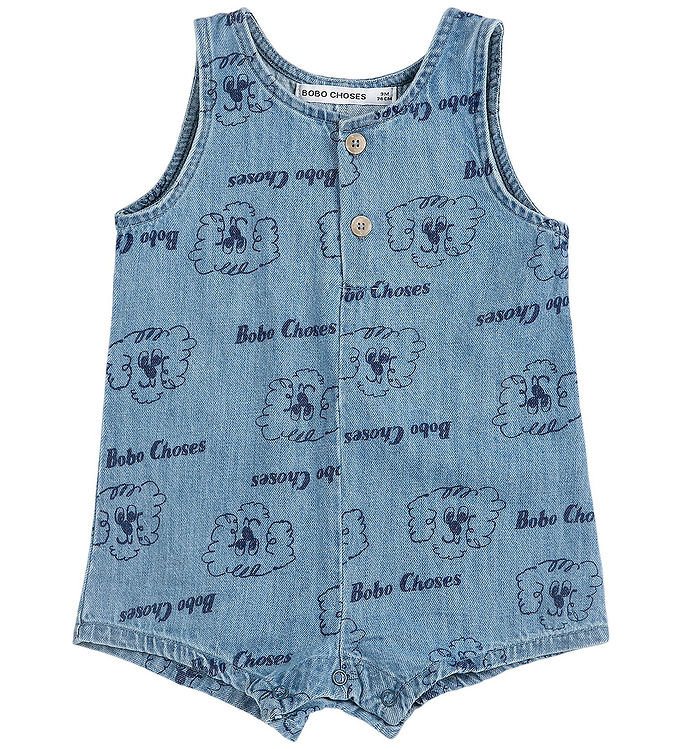 Bobo Choses Buksedragt - Denim - Pickle The Dog - Light Blue