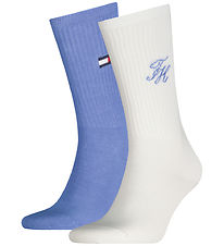 Tommy Hilfiger Socks - 2-Pack - White/Blue