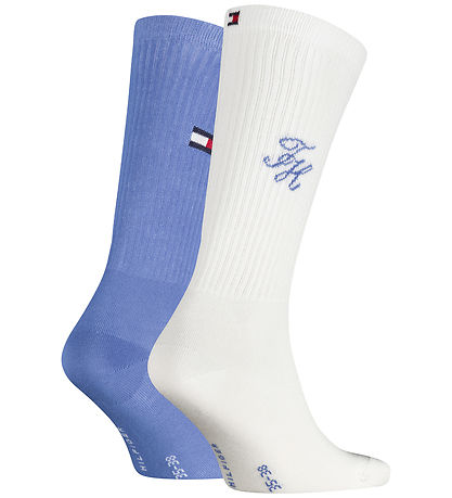 Tommy Hilfiger Socks - 2-Pack - White/Blue