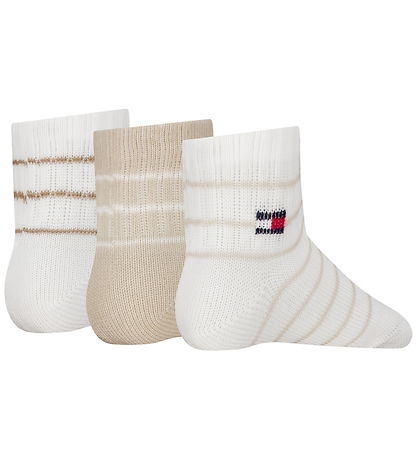 Tommy Hilfiger Strømper - 3-pak - Sand