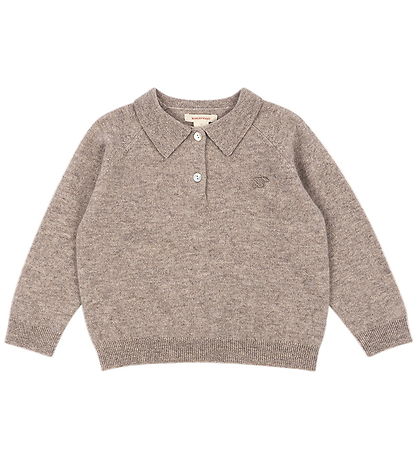 Konges Sløjd Polobluse - Uld - Basi - Oatmeal Melange