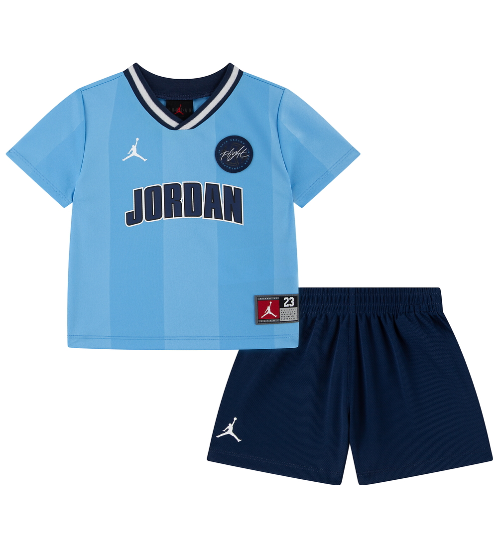 Jordan Set - T-Shirt/Shorts - Midnight Navy/Hellblau - Jordan - 18 mt - T-Shirts