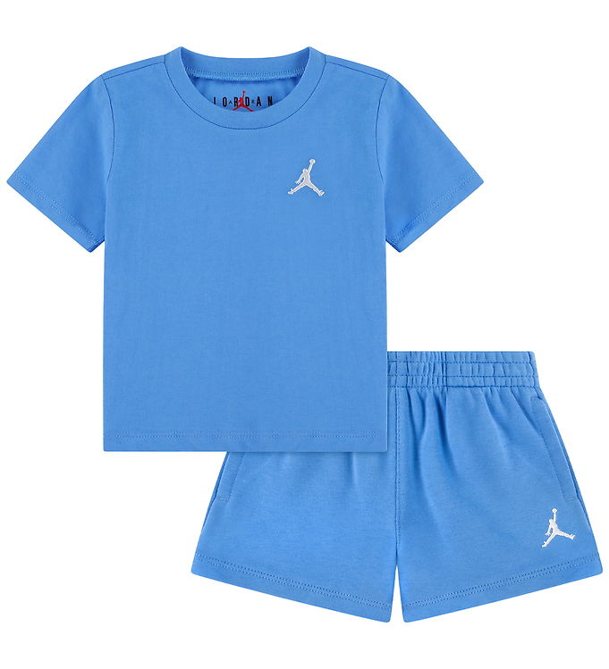 Jordan Sæt T-shirt/Sweatshorts - University Blue