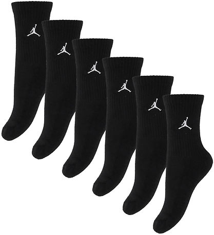 Jordan Socks - 6-Pack - Crew - Black