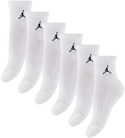 Jordan Socks - 6-Pack - Quarter - White
