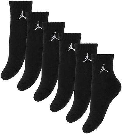 Jordan Socks - 6-Pack - Quarter - Black