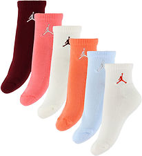 Jordan Strømper - 6-pak - Quarter - Pink Gaze