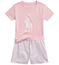 Polo Ralph Lauren Nattøj - Shortssæt - White/Carmel Pink