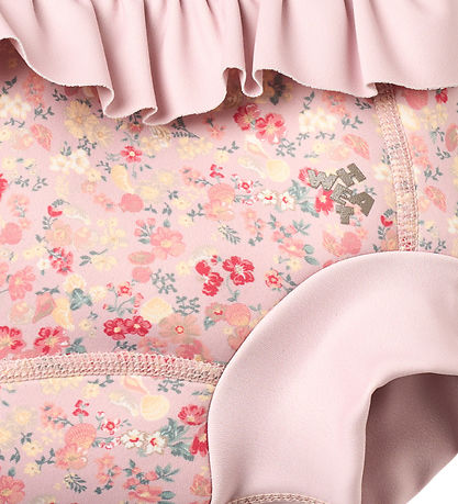 Wheat Blebadebukser m. Flæser - Rita - Powder Flowers and Seashe