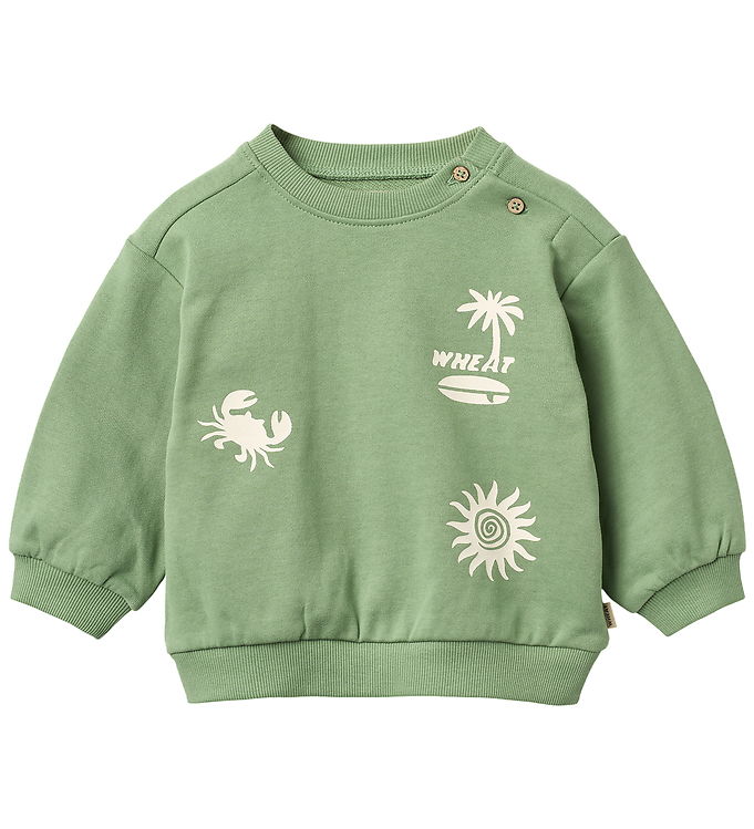 Wheat Sweatshirt - Elliot - Jade Green