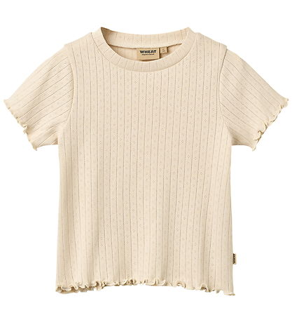 Wheat T-shirt - Rib - Irene - Almond Peach