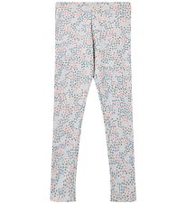 Wheat Leggings - Jules - Powder Blue Flowers