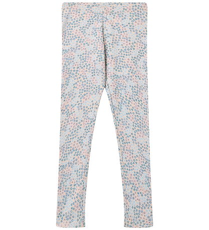 Wheat Leggings - Jules - Powder Blue Flowers