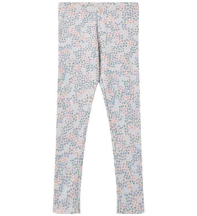 Wheat Leggings - Jules - Powder Blue Flowers