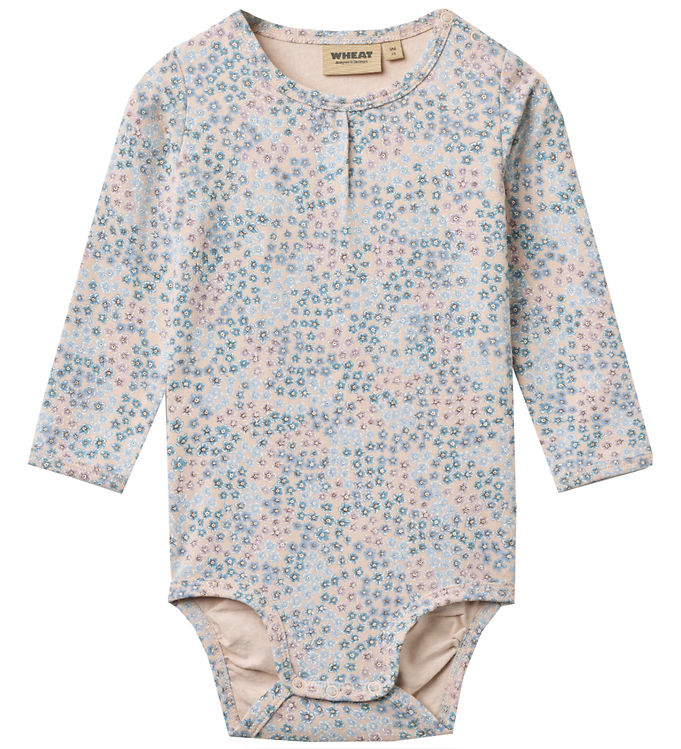 Wheat Body l/æ - Liv - Powder Blue Flowers