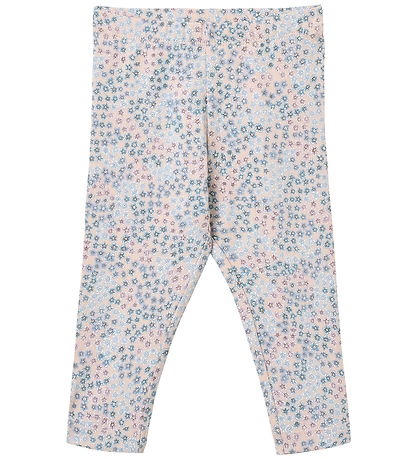 Wheat Leggings - Jules - Powder Blue Flowers