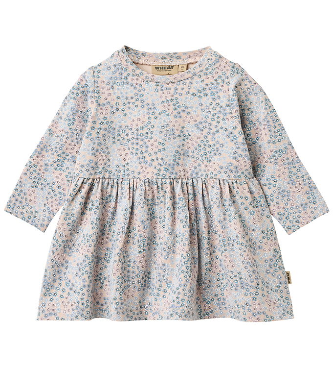 Wheat Kjole - Sessa - Powder Blue Flowers