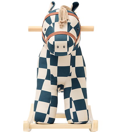 Kids Concept Gyngehest - Mio - Hvid/Sort/Brun