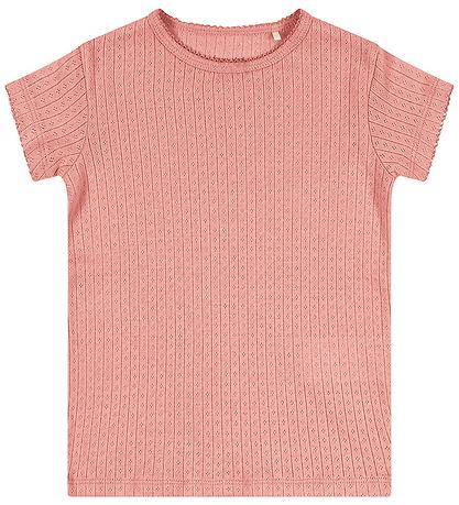 Konges Sløjd T-shirt - Hulmønster - Minnie - Rosette 