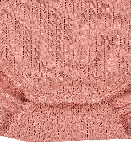 Konges Sløjd Body l/æ - Hulmønster - Minnie - Rosette