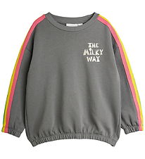 Mini Rodini Sweatshirt - The Milky Way Rainbow - Grå