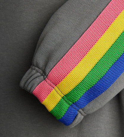 Mini Rodini Sweatshirt - The Milky Way Rainbow - Grå