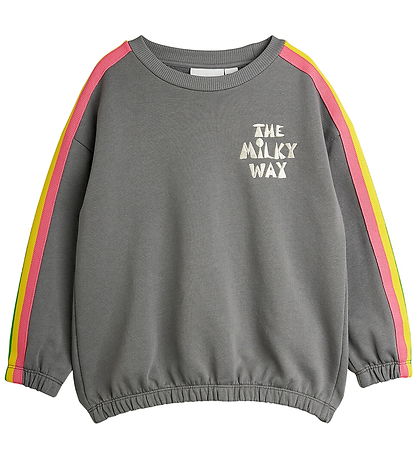Mini Rodini Sweatshirt - The Milky Way Rainbow - Grå