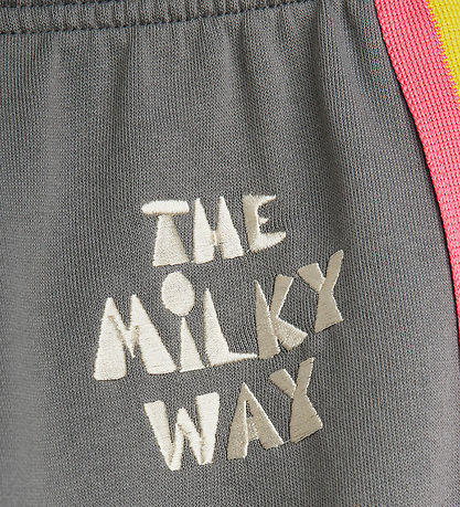 Mini Rodini Sweatpants - The Milky Way Rainbow - Grå