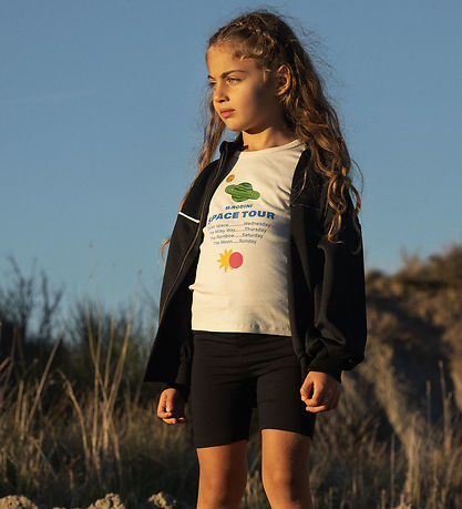 Mini Rodini T-shirt - Space Tour - Off-White