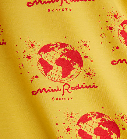 Mini Rodini T-shirt - Samhällsorganisation - Gul