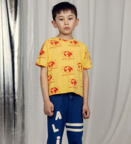 Mini Rodini T-shirt - Samhällsorganisation - Gul