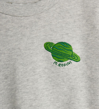Mini Rodini Sweatshirt - Planet - Grey Melange