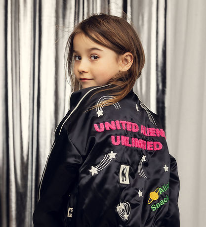 Mini Rodini Bomberbakke - United Aliens - Sort