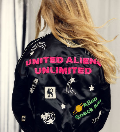 Mini Rodini Bomberbakke - United Aliens - Sort