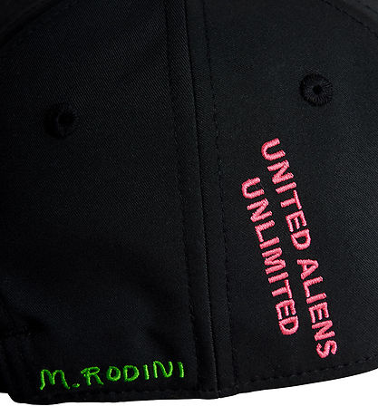 Mini Rodini Cap - Snack Attack - Black