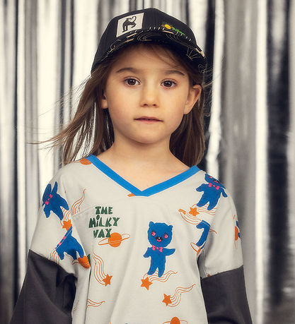 Mini Rodini Cap - Snack Attack - Black